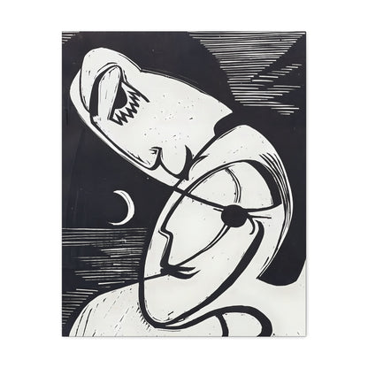 The Kiss (1930) by Ernst Ludwig Kirchner / Reproduction Fine Art sur Toile /  Epaisseur 3.2 cm - 1.25 inch