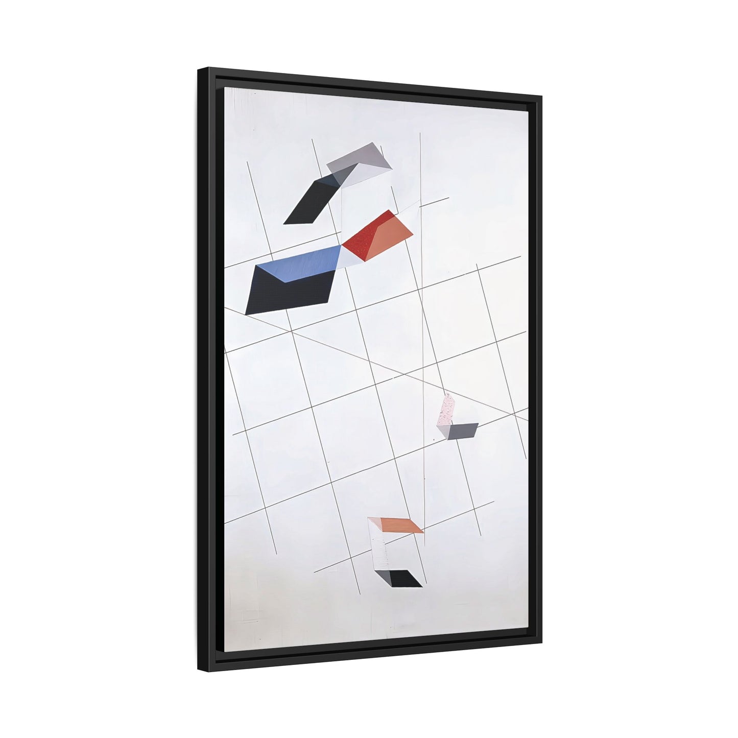 L IV (1936) by László Moholy-Nagy  / Toile encadrée sur caisse américaine