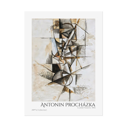 Cubist head (c. 1914) by Antonin Procházka / Affiche imprimée - Série ART's Collection