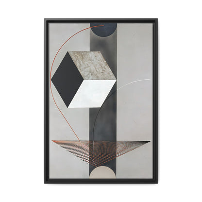 Proun 99 (ca. 1923-1925) by El Lissitzky / Toile encadrée sur caisse américaine