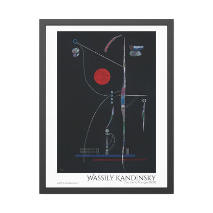 L' accent Rouge (1938) by Wassily Kandinsky / Affiche Encadrée série ART's Collection
