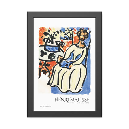 Marie-José en robe jaune (1950) by Henri Matisse  / Affiche Encadrée série ART's Collection