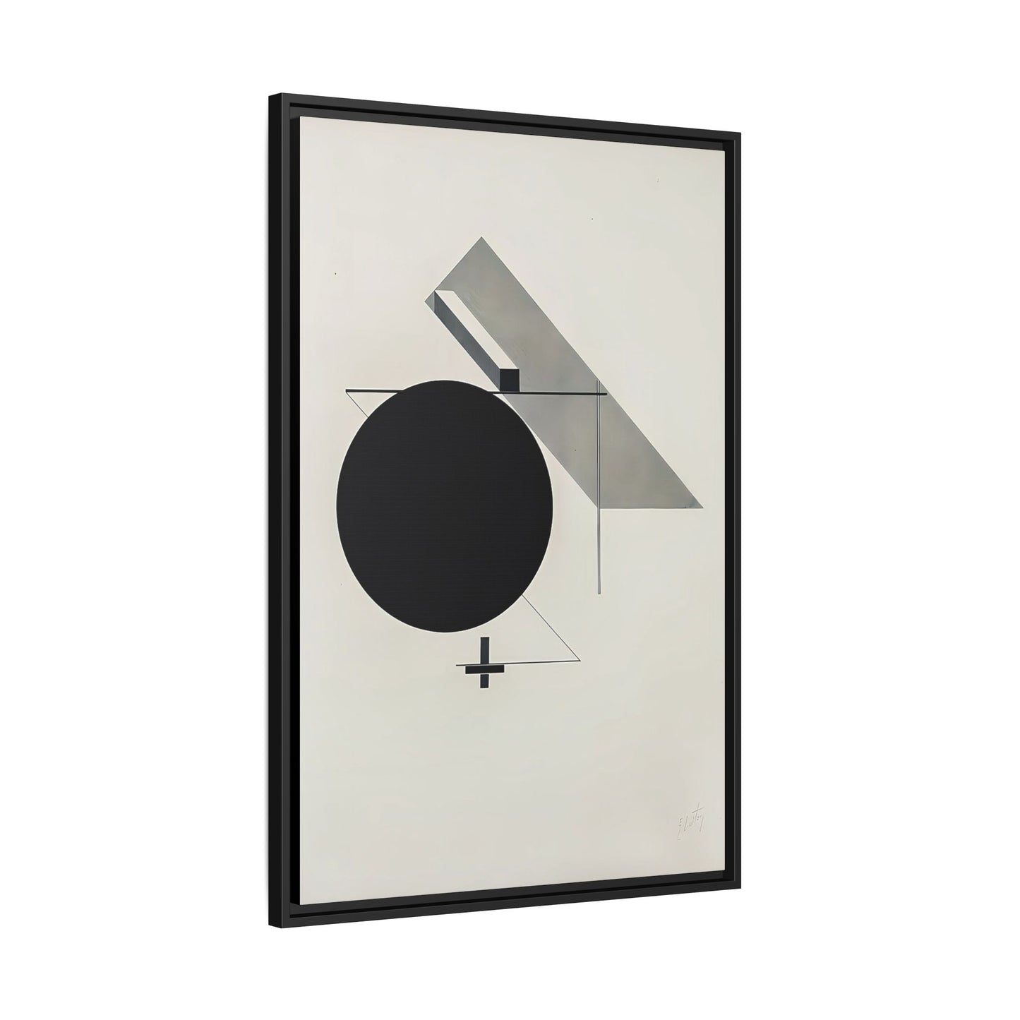 Kestnermappe Proun, Rob. Levnis and Chapman GmbH Hannover #5 (1923) by El Lissitzky / Toile encadrée sur caisse américaine
