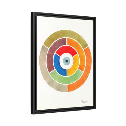 Disc Showing Primary, Secondary and Tertiary Colors (ca 1900)  by Elizabeth A. Nedwill  / Toile encadrée sur caisse américaine