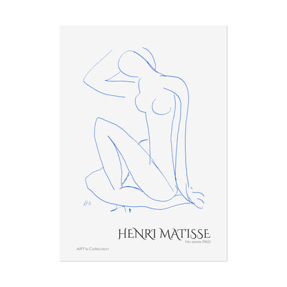 Nu assis (1952) version bleue by Henri Matisse / Affiche imprimée - Série ART's Collection