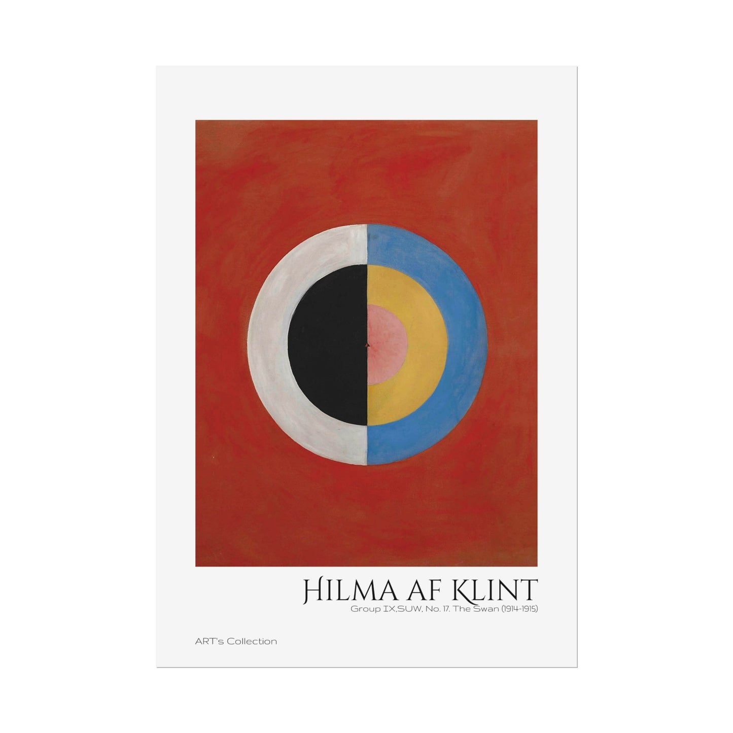 Group IX,SUW, No. 17. The Swan (1914-1915) by Hilma af Klint  / Affiche imprimée - Série ART's Collection