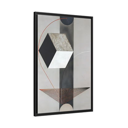 Proun 99 (ca. 1923-1925) by El Lissitzky / Toile encadrée sur caisse américaine