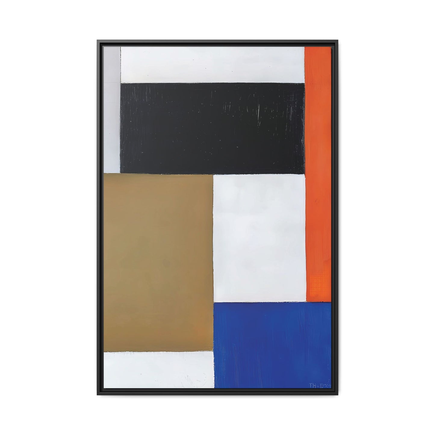 Composition (1923-1924) by Theo van Doesburg  / Toile encadrée sur caisse américaine