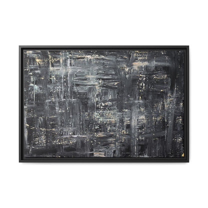 Tableau Intemporel Ardoise Doré "Série Sign Collections" / Toile encadrée sur caisse américaine