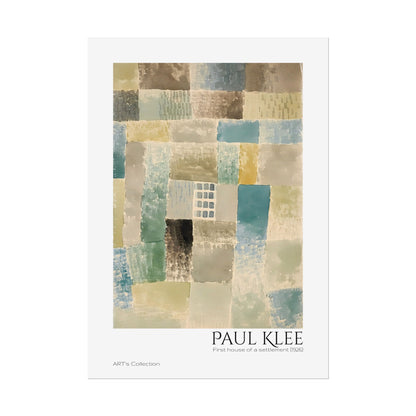 First house of a settlement (1926)  by Paul Klee / Affiche imprimée - Série ART's Collection