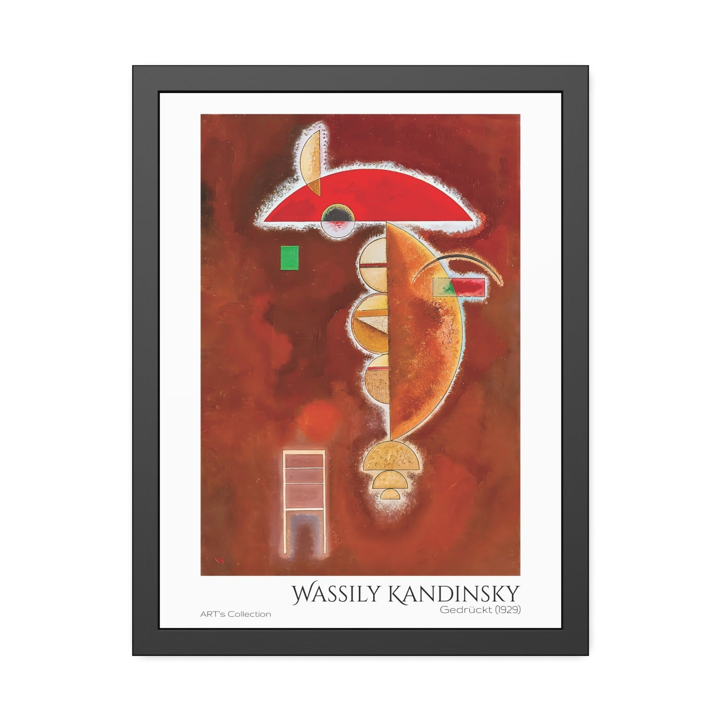 Gedrückt (1929) by Wassily Kandinsky / Affiche Encadrée série ART's Collection