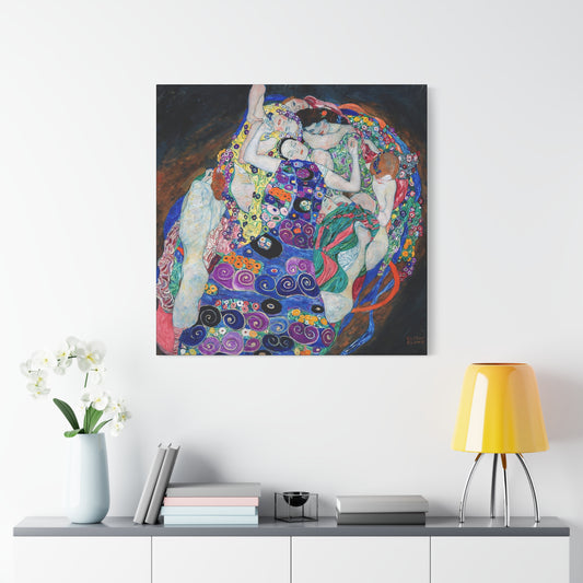The Maiden (1913) by Gustav Klimt / Reproduction Fine Art sur Toile / Flanc Large Epaisseur 3.2 cm - 1.25 inch