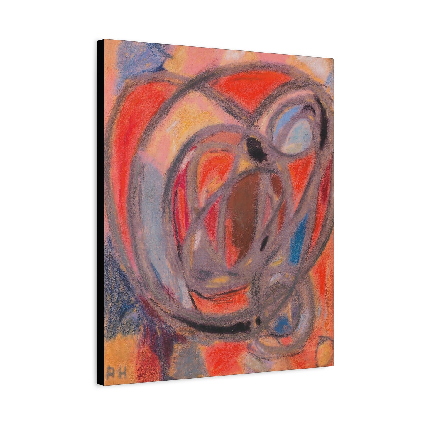 Komposition Rund- und Ovalformen (Ca. 1930) by Adolf Hölzel / Reproduction Fine Art sur Toile /  Epaisseur 3.2 cm - 1.25 inch