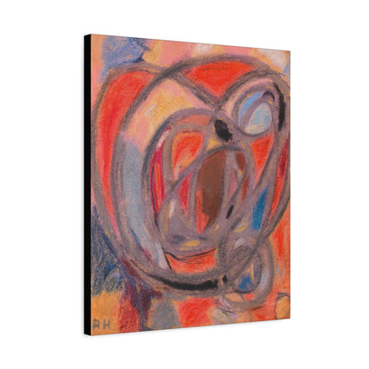 Komposition Rund- und Ovalformen (Ca. 1930) by Adolf Hölzel / Reproduction Fine Art sur Toile /  Epaisseur 3.2 cm - 1.25 inch