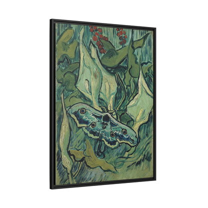 Emperor moth (1889) by Vincent van Gogh / Toile encadrée sur caisse américaine