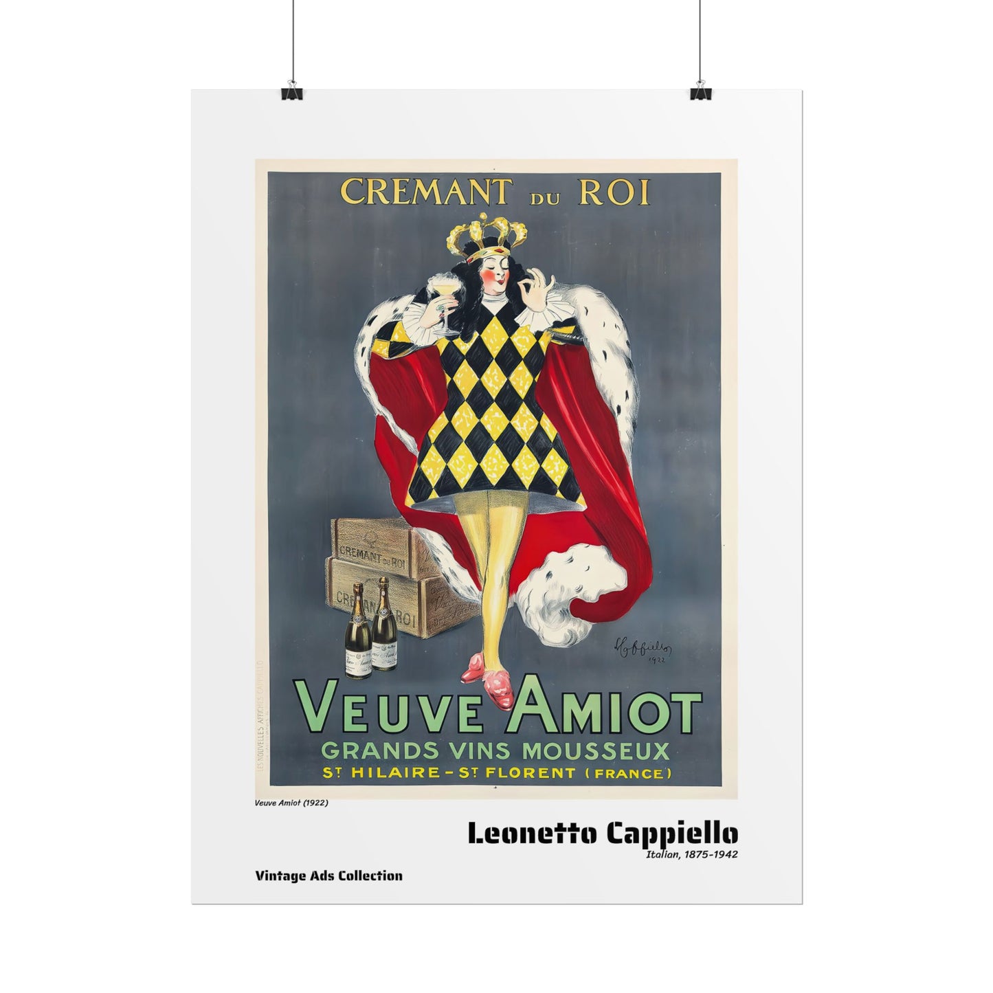 Veuve Amiot (1922) by Leonetto Cappiello / Affiche imprimée - Série Vintage Ads Collection