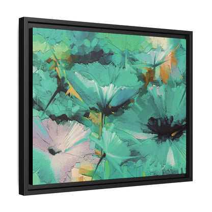 Tableau Floral Mers du Sud "Série Sign Collections" / Toile encadrée sur caisse américaine