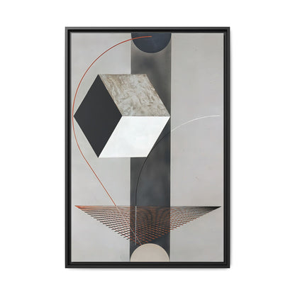 Proun 99 (ca. 1923-1925) by El Lissitzky / Toile encadrée sur caisse américaine