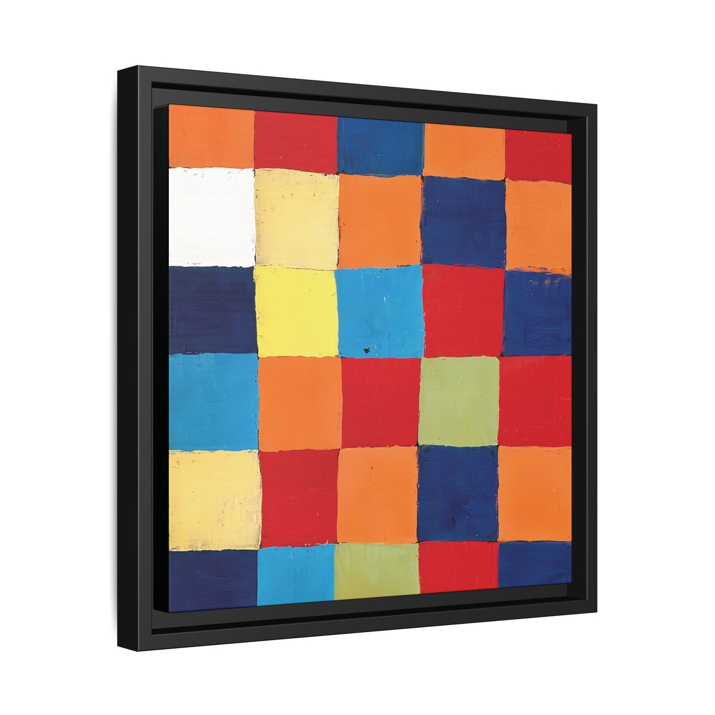 Color chart Qu1 (1930) by Paul Klee / Toile encadrée sur caisse américaine