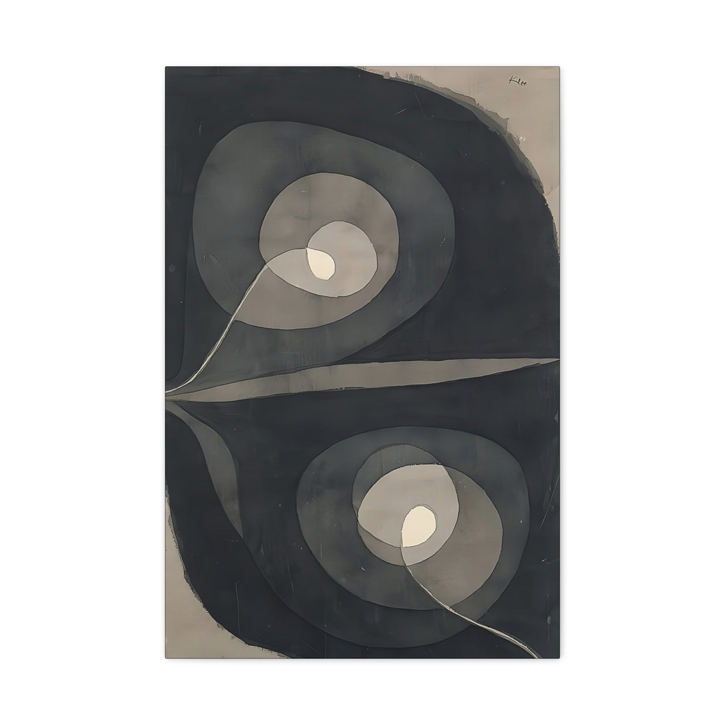 Spiral Screw Flowers I (1932)  by Paul Klee  / Reproduction Fine Art sur Toile / Epaisseur 3.2 cm - 1.25 inch