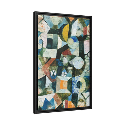 Composition with the Yellow Half-Moon and the Y (1918) by Paul Klee / Toile encadrée sur caisse américaine
