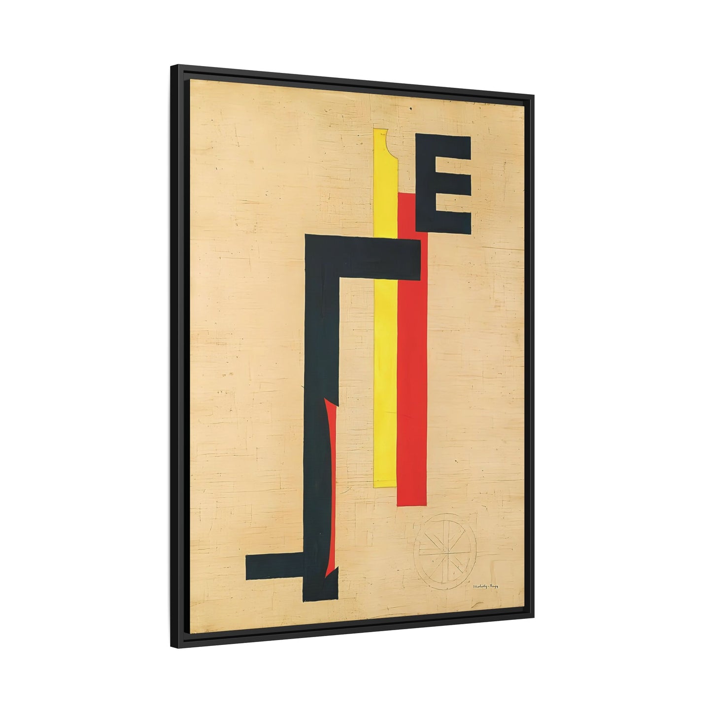 E-Bild - E Picture (1921) by László Moholy-Nagy  / Toile encadrée sur caisse américaine