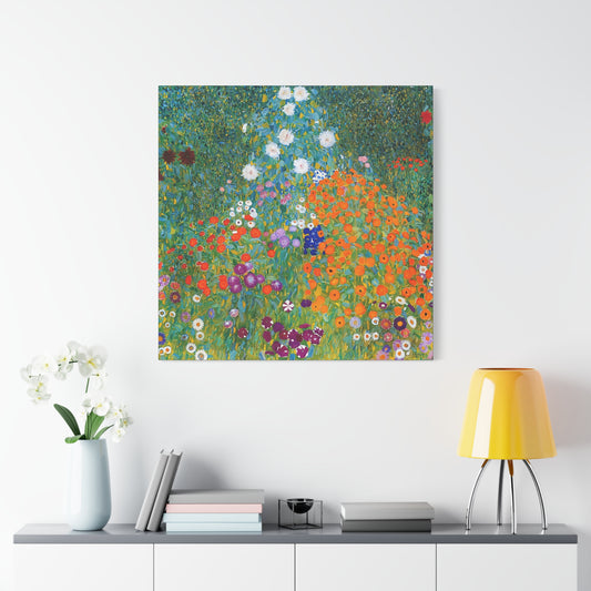 Cottage Garden (1905-1907) by Gustav Klimt / Reproduction Fine Art sur Toile / Flanc Large Epaisseur 3.2 cm - 1.25 inch