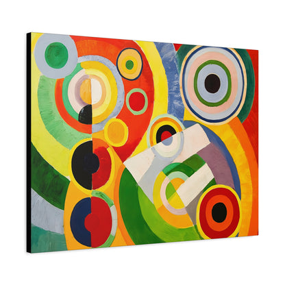 Rythme, Joie de vivre (1930) by Robert Delaunay / Reproduction Fine Art sur Toile / Large Epaisseur 3.2 cm - 1.25 inch
