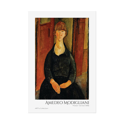 Flower Vendor (1919) by Amedeo Modigliani / Affiche imprimée - Série ART's Collection