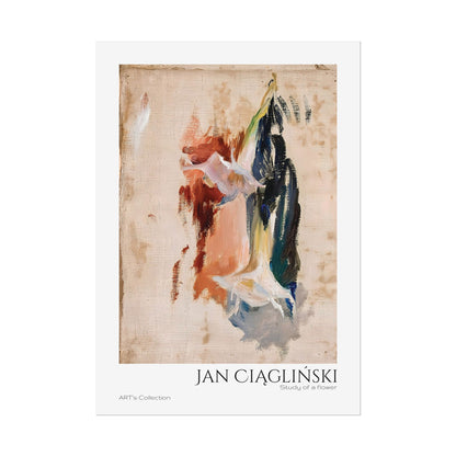 Study of a flower by Jan Ciaglinski / Affiche imprimée - Série ART's Collection