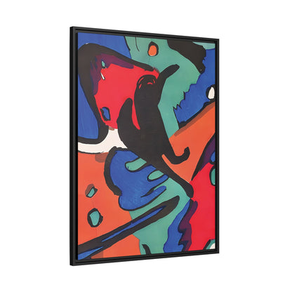 Wassily Kandinsky / Le Cavalier Bleu (1912) / Toile encadrée sur caisse américaine