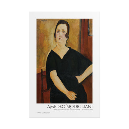Madame Amédée - Woman with Cigarette (1918)  by Amedeo Modigliani / Affiche imprimée - Série ART's Collection