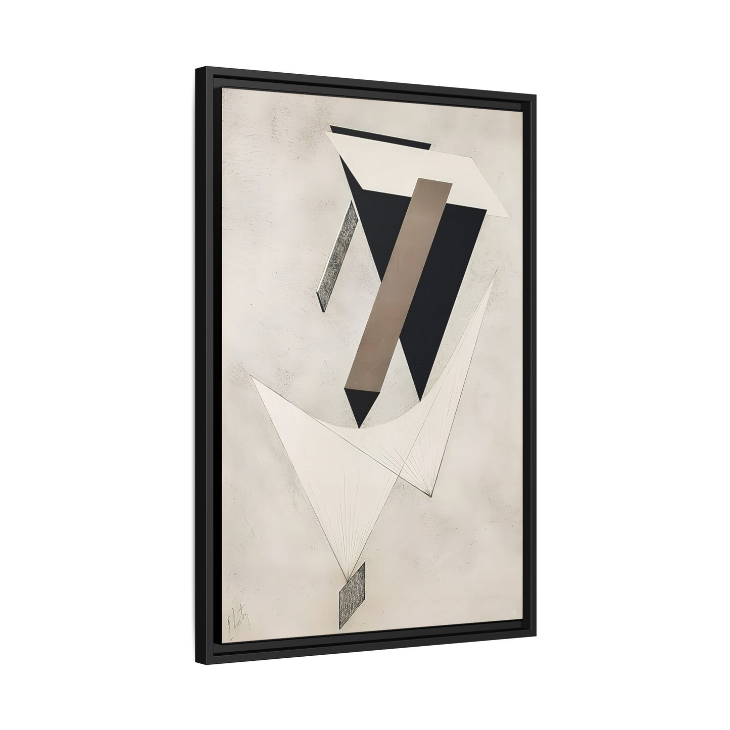 Kestnermappe Proun, Rob. Levnis and Chapman GmbH Hannover #4 (1923) by El Lissitzky / Toile encadrée sur caisse américaine