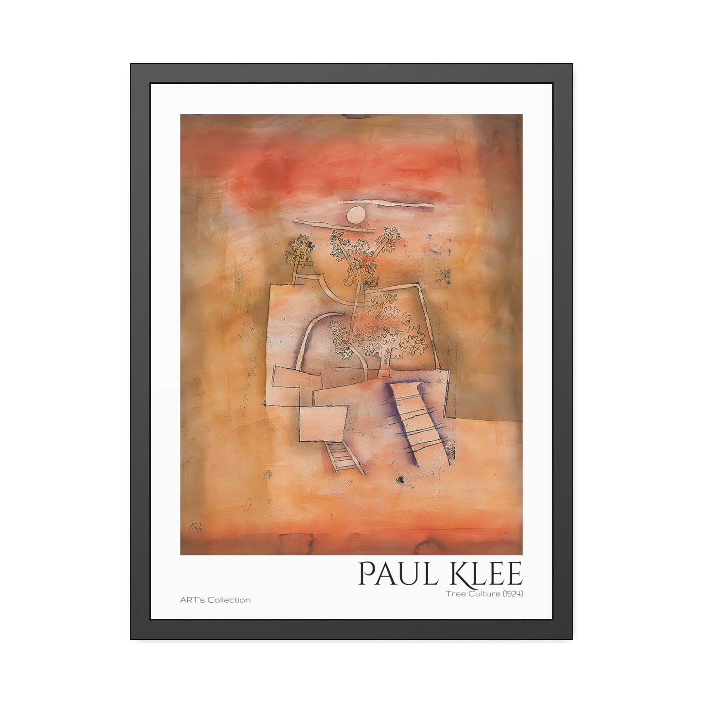 Tree Culture (1924) by Paul Klee / Affiche Encadrée série ART's Collection