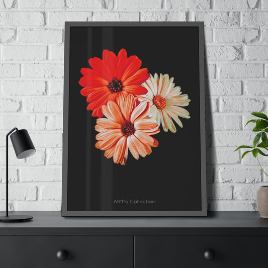 Collection Signature "FLORAL Numéro 7" sur Affiche Encadrée série ART's Collection