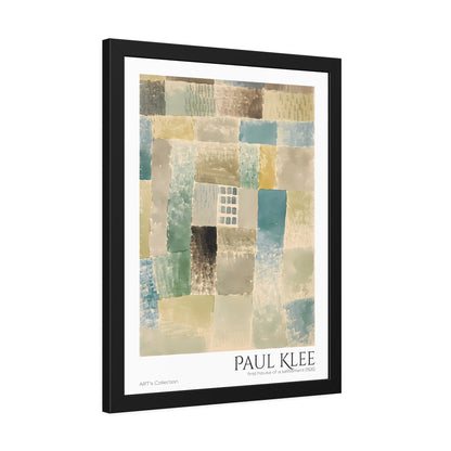first house of a settlement (1926) by Paul Klee / Affiche Encadrée série ART's Collection