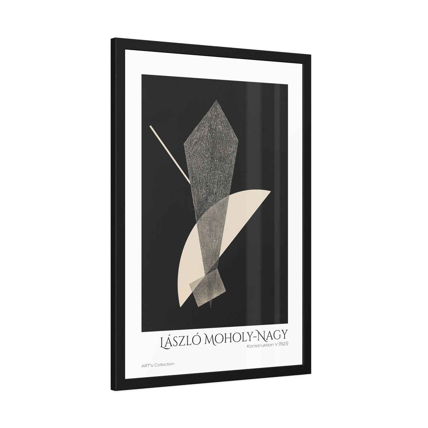 Konstruktion V (1923) by László Moholy-Nagy  / Affiche Encadrée série ART's Collection