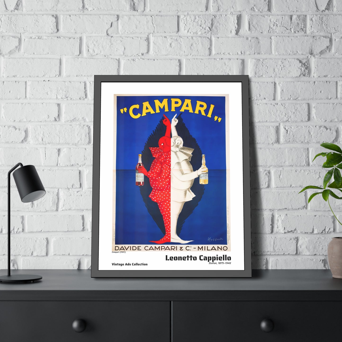 Campari (1921) by Leonetto Cappiello / Affiche Encadrée Série Vintage Ads Collection