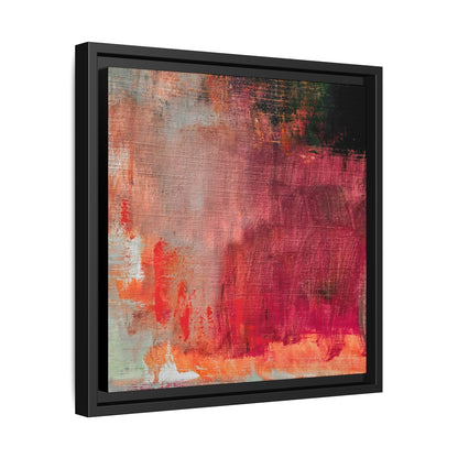 Tableau Contemporain Rubis "Série Sign Collections" / Toile encadrée sur caisse américaine