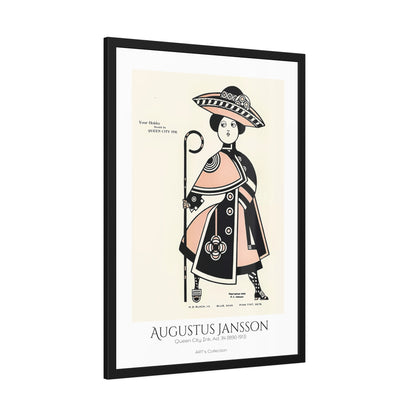 Queen City Ink, Ad. 34 (1890-1913) by Augustus Jansson  / Affiche Encadrée série ART's Collection