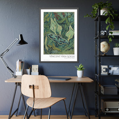 Emperor moth (1889) by Vincent Van Gogh / Affiche Encadrée série ART's Collection
