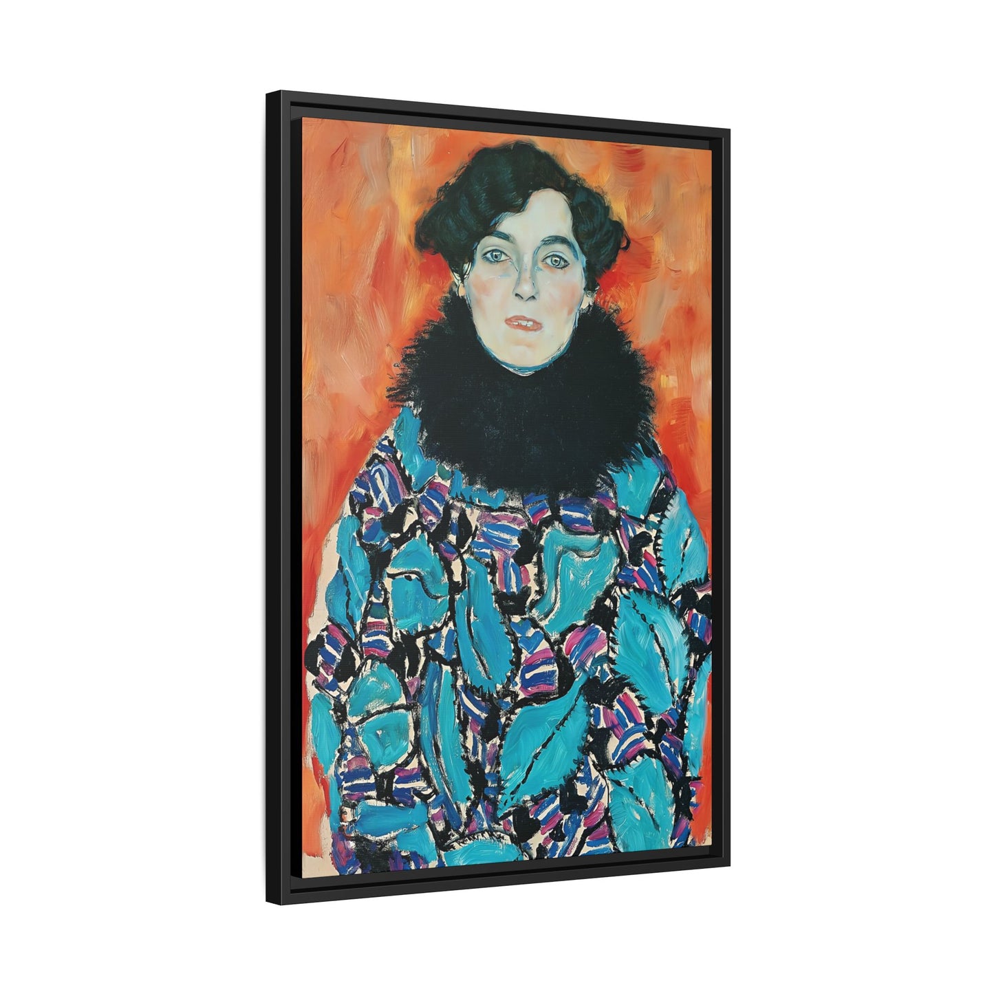 Johanna Staude (1917) by Gustav Klimt  / Toile encadrée sur caisse américaine