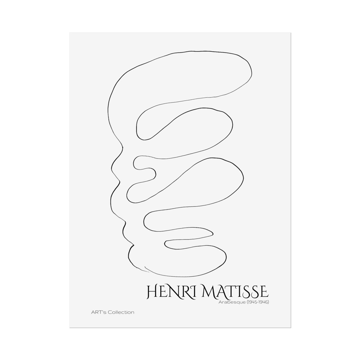 Arabesque (1945-1946) by Henri Matisse / Affiche imprimée - Série ART's Collection