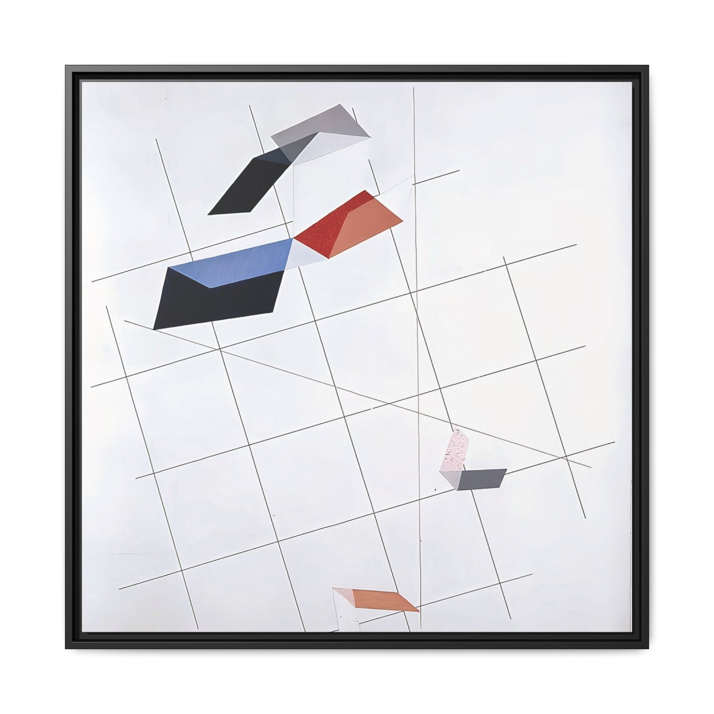 L IV (1936) by László Moholy-Nagy  / Toile encadrée sur caisse américaine