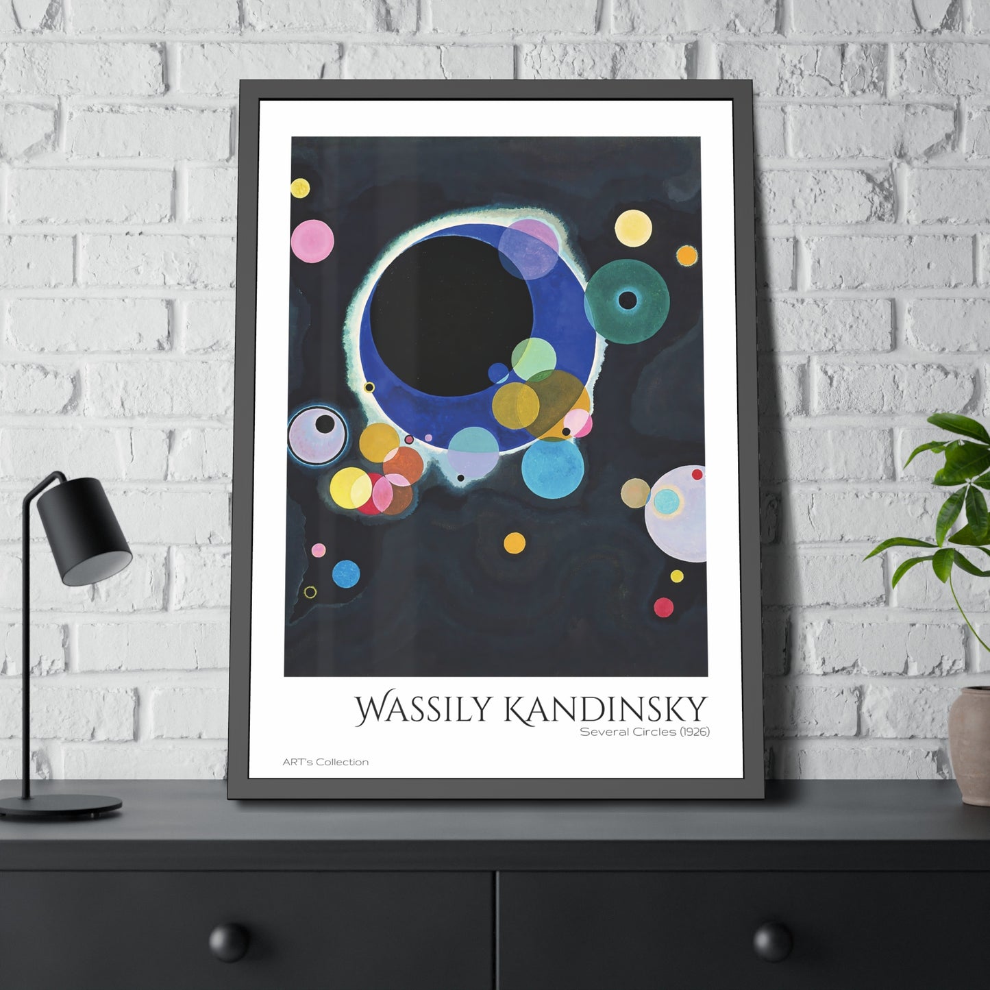 Several Circles (1926) by Wassily Kandinsky / Affiche Encadrée série ART's Collection