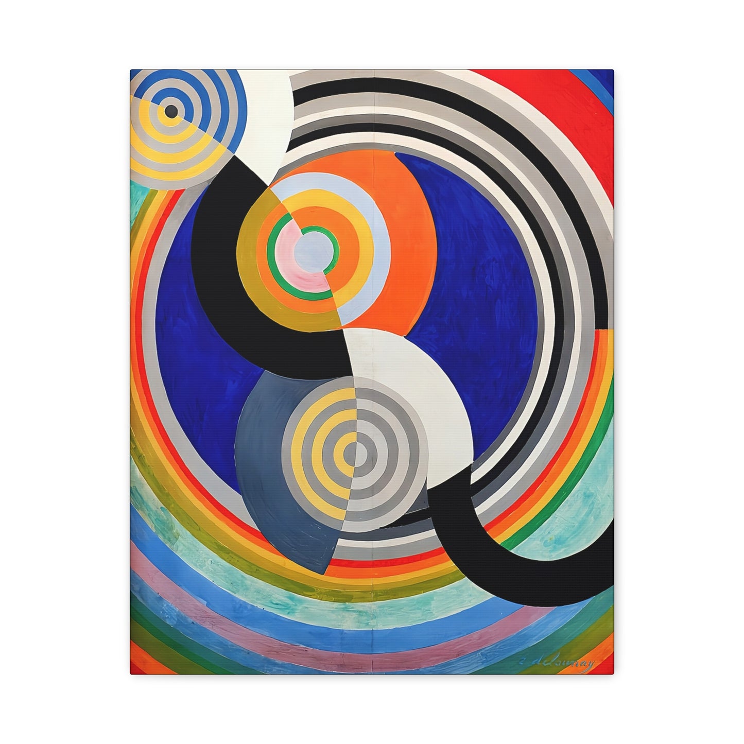 Rythme numéro 2 (1938)  by Robert Delaunay / Reproduction Fine Art sur Toile / Epaisseur 3,2cm - 1'25 po