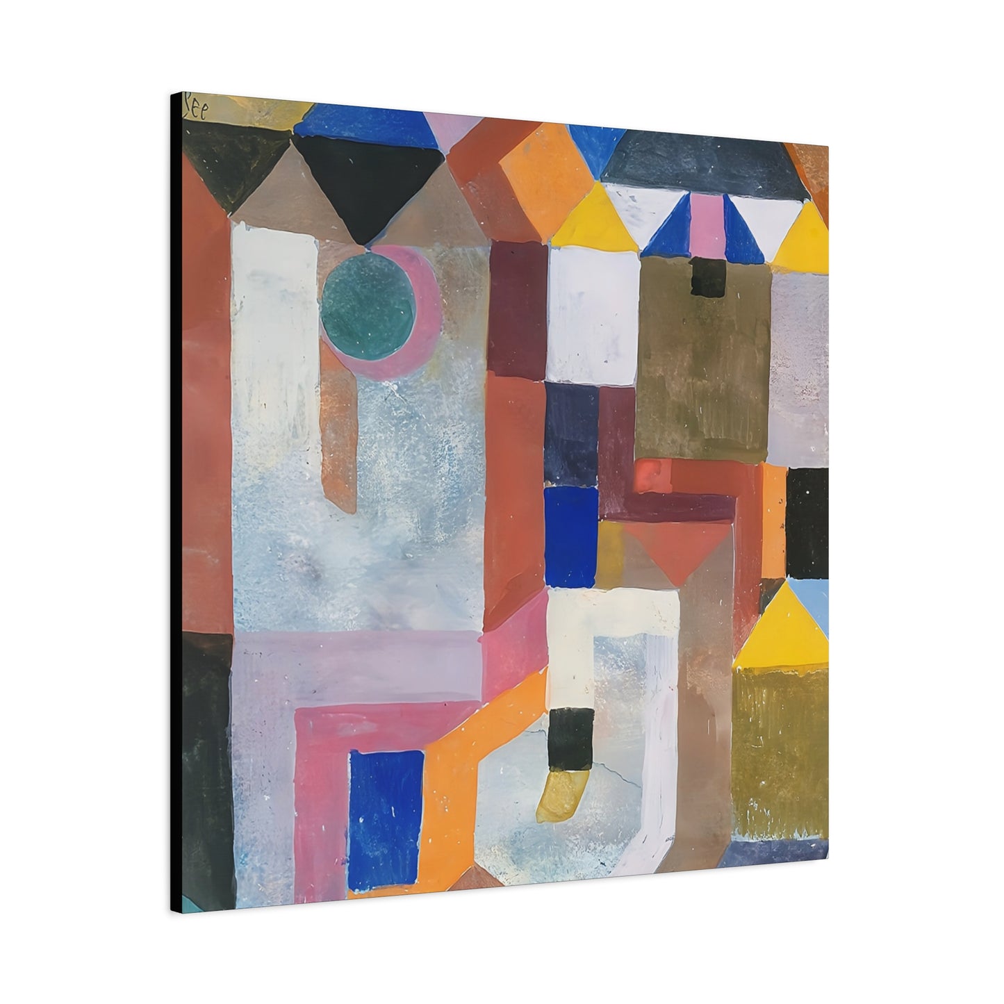 Colorful Architecture (1917) by Paul Klee   / Reproduction Fine Art sur Toile / Epaisseur 3,2cm - 1'25 po
