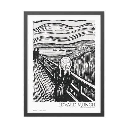 The Scream (1895) by Edvard Munch / Affiche Encadrée série ART's Collection
