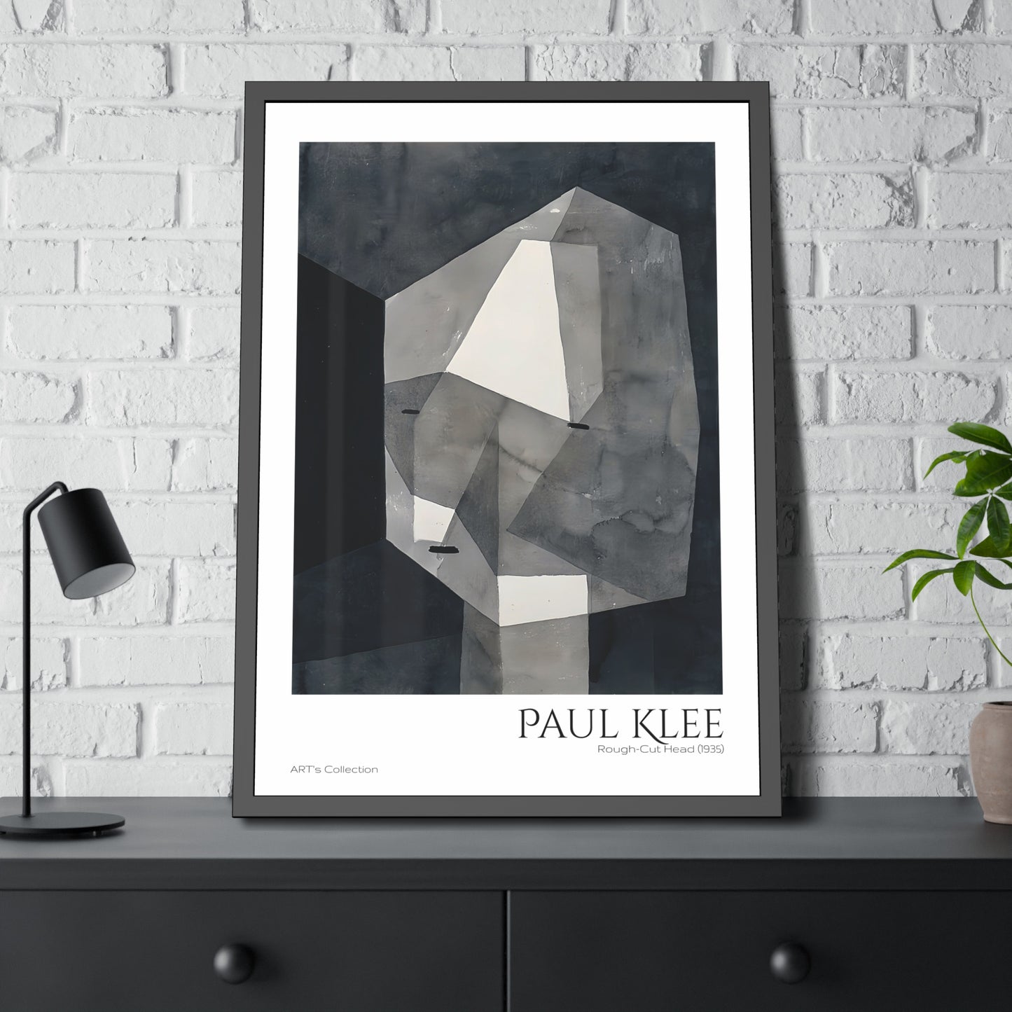 Rough-Cut Head (1935)  by Paul Klee / Affiche Encadrée série ART's Collection
