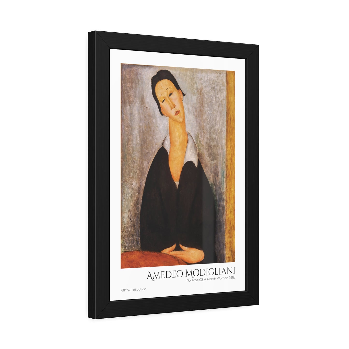 Portrait Of A Polish Woman (1919) by Amedeo Modigliani  / Affiche Encadrée série ART's Collection